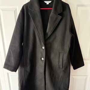 Old Navy Women's Black Trench Coat